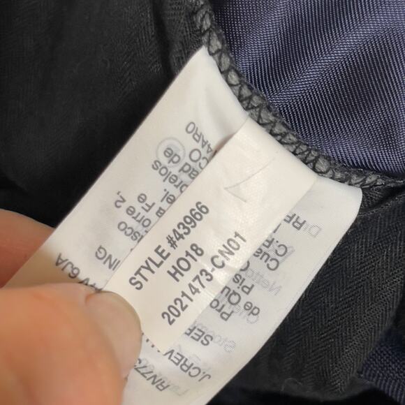 J.Crew Ludlow Slim-fit suit pant Loro Piana Italian wool Blue Caspian Sea 32x30 - Picture 10 of 12